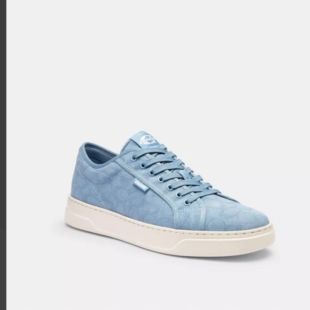 BN Coach Sneaker In Signature Jacquard CAP74 MEN'S US 9.5 BLUEBELL New